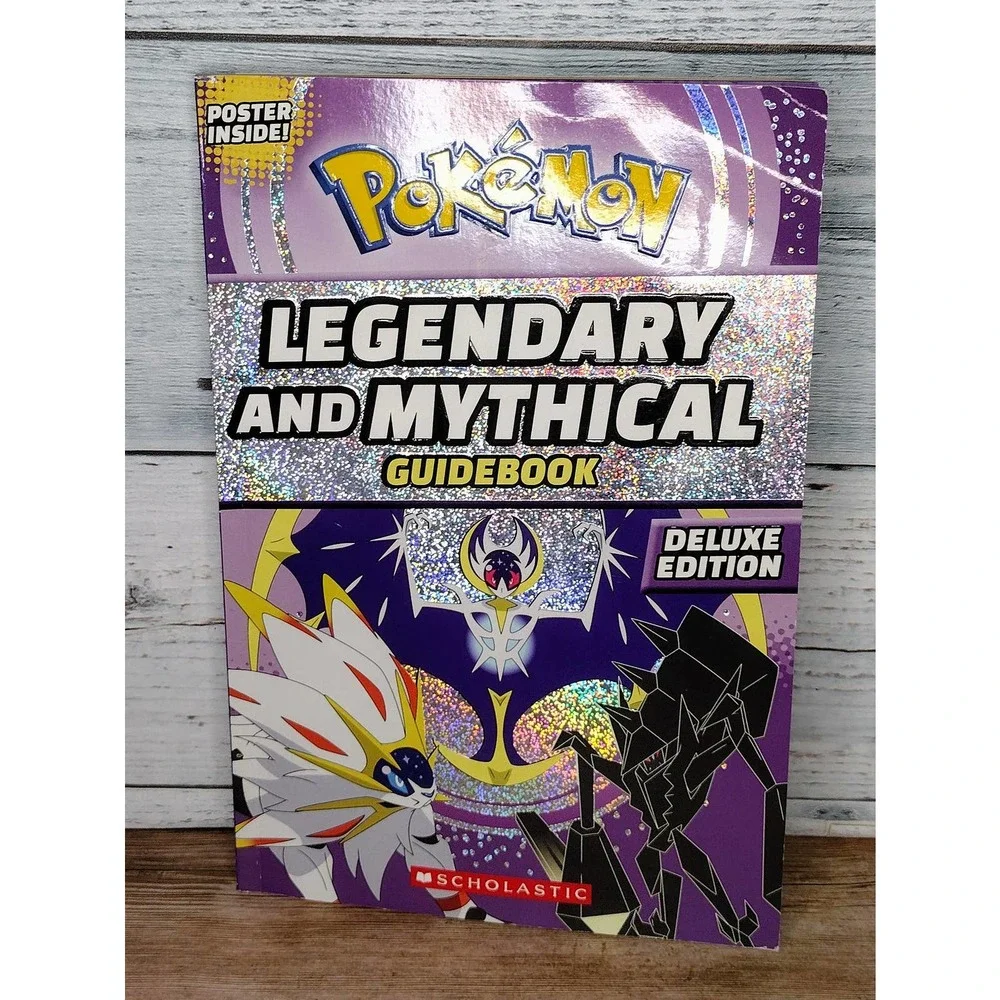 Scholastic Pokemon Legendary and Mythical GuideBook w/ Poster! (2019). Good Cond